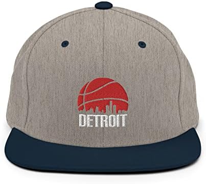 Detroitova košarkaška silueta Retro klipna bejzbolska kapa Alberte Baseball kapa