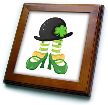 3k slatka Irska stopala sa slatkim crnim irskim šeširom na pločicama u gornjem okviru