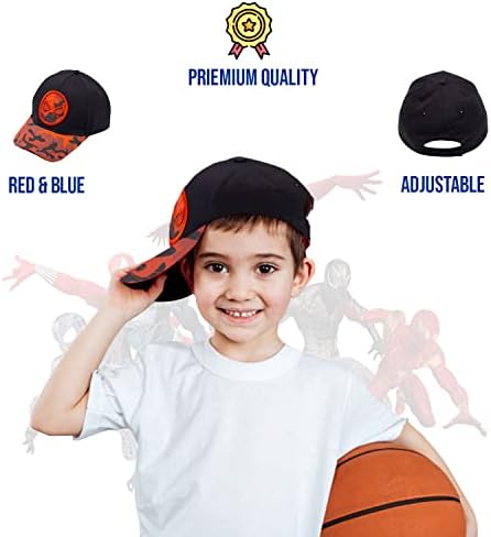 Marvel Spiderman Hat For Boys, prozračni Spiderman bejzbol kapa za malu djecu, dječaci u dobi od 3-9