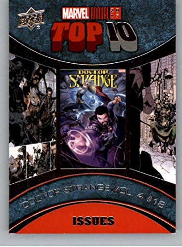 2018. Gornja paluba Marvel Godišnji Top 10 izdanjaTi-3 Doctor Strange Vol 418 Marvel Doctor Strange Vol 418 Trgovačka kartica u