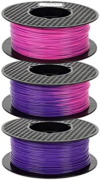 3D Pisač Promjena boje PLA filament ljubičasto plava u Pink PLA filament 1,75 mm 1kg 2,2 lbs boja Promjena PLA filamenta s temperaturnom