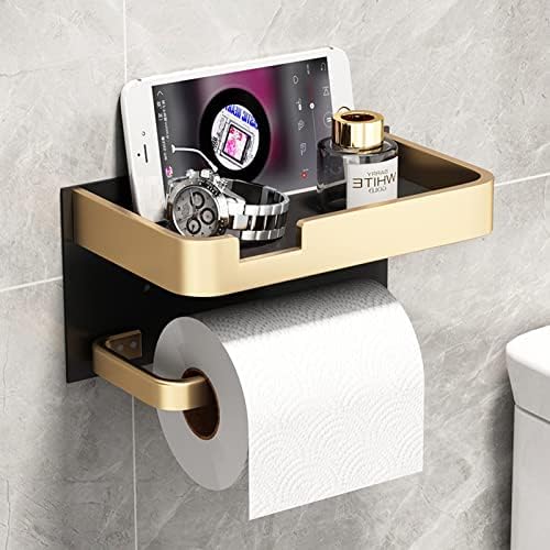 Luckyyan Modern aluminijski držač toaletnog papira, standardni zidni držač valjanog toaletnog papira s vijcima za kupaonicu, kuhinju,