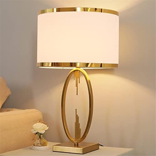 PQKDY moderna stolna svjetiljka LED Iron Nordic američka noćna svjetiljka prikladna za ukras spavaće sobe za kućni predsoblje