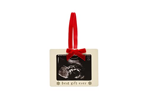 Pearhead sonogram ukras slike, ukras za bebe, poklon za očekivanje roditelja, ultrazvučni okvir za fotografije, rustikalni Božić