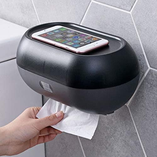 ZXDSFC toaletni papir kupaonica plastični držač toaletnog papira Vodoof kupaonica kuhinja zidni zidni pribor za ručnike pribor papir