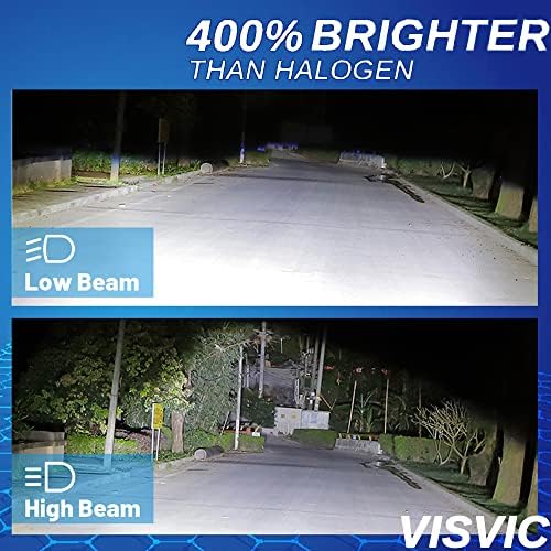 Visvic H4/9003 LED žarulje prednjih svjetala, 100 W 15000 lumena svijetle LED svjetla, 6500k Cool White, Plug and Play, LED komplet