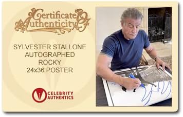 Jednostrani filmski plakat Rocchi veličine 24h36 s autogramom Silvestera Stallonea