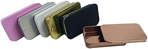 Metalna pravokutna prazna mini limena kutija limena ploča, kutija za odlaganje nakita Tin light PUST, kućišta s tabletama s tabletama