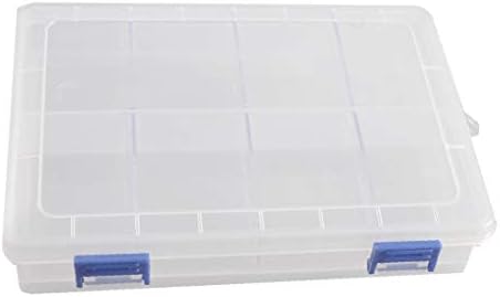 X-DERE Transparentni plastični 8 odjeljaka Organizator kućišta elektroničke komponente (organizator de cajas de komponente elektronónicos