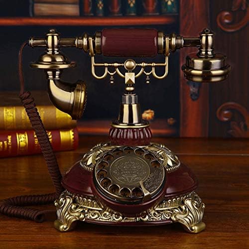 QDID kabed imitacija telefonske smole imitacija bakra vintage stil retro staromodni rotacijski brojčanik kuće i ureda telefona telefoniraju