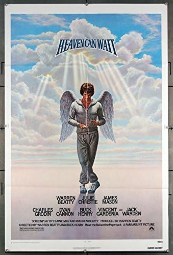 Nebo može pričekati originalni američki plakat s jednim listovima 27x41 Presavijeni Warren Beatty Julie Christie Buck Henry Film u