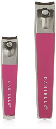 Danielle, Set škara za nokte od nehrđajućeg čelika, ružičasta, 0,0353 Oz