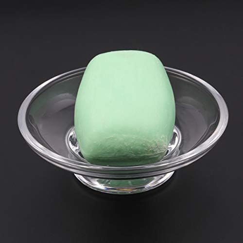 Topbathy sudoper držača spužva staklene sapun prozirno okrugli sapun za zamjenu spremnika za sapun ladica za tuširanje za tuširanje