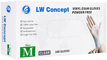Prozirne rukavice za pregled vinila za medicinske / prehrambene svrhe / čišćenje / rukovanje, svestrane, bez lateksa i praha, 3,5 mil