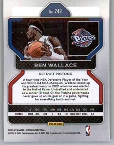 2021-22 Panini Prizm 249 Ben Wallace Detroit Pistons NBA košarkaška baza Trgovačka kartica