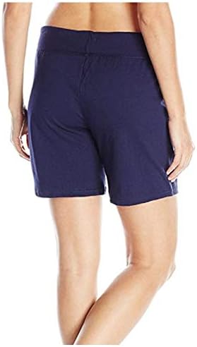 Miashui ženske pamučne kratke hlače Frenulum ženske hlače Čvrsta boja kratkih hlača elastično vrijeme džepni struk Raka Women Workout