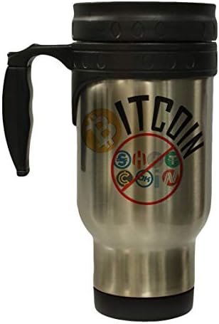 Bitcoin ne sranjena smiješna kripto valuta 12 oz nehrđajuće vruće/ hladne putničke šalice