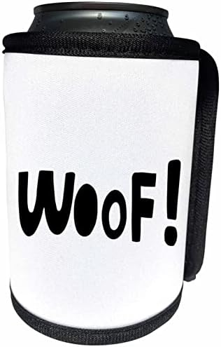 3Drose crno -bijeli poklon za vune za ljubitelje pasa - može hladiti omot za bocu