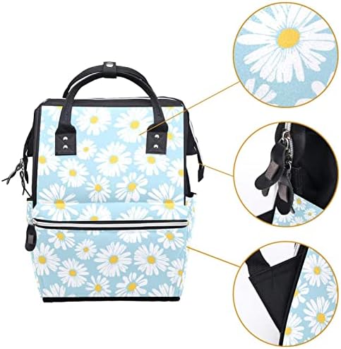 Daisy cvjetna plava pelena Backpack Baby Pelena za pelene multi funkcije Velikog kapaciteta Torba za putnički kapacitet