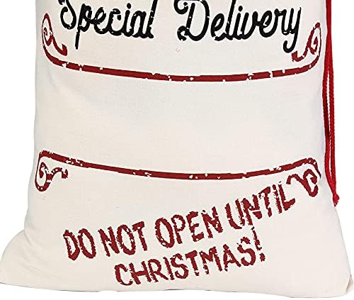 Božićna torba od 19,5 97,5 inča personalizirane platnene velike božićne torbe Djeda Božićnjaka dječje velike božićne poklon vrećice