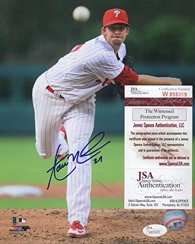 Aaron Nola Philadelphia Phillies potpisala je Autografirani 8x10 Photo JSA W855009