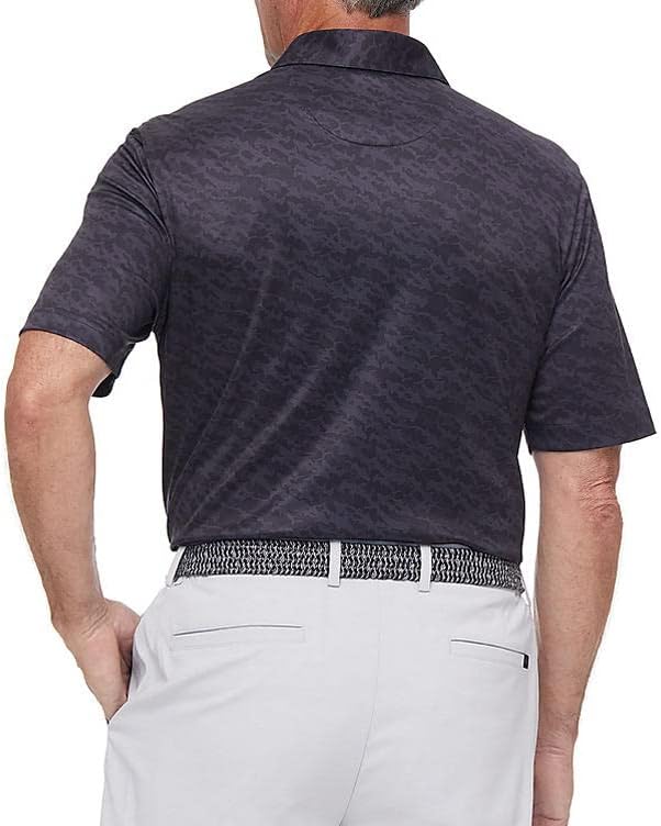 Greg Norman Performance Golf Polo majica mekani dodir opušteni fit | Igrajte suho | UPF zaštita muškaraca polo | košulja za golf