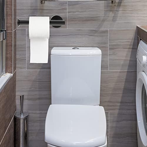 Cabilock set za kupaonice 2pcs držač toaletnog papira Papir držač valjaka od nehrđajućeg čelika papirnati ručnik stalak za zidni tkivo