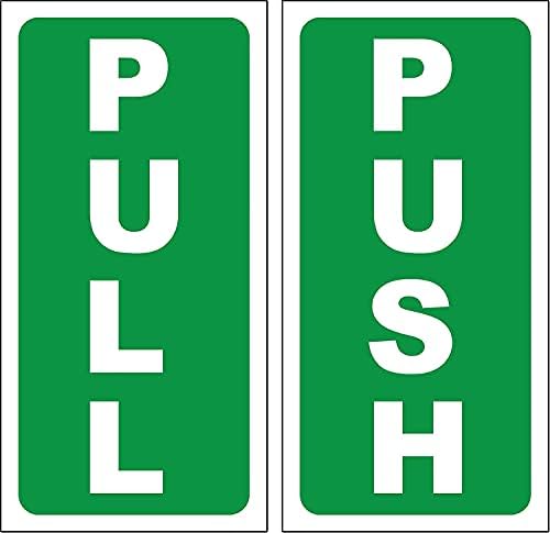Desirou's Push - Povucite znak na vratima/naljepnica self ljepilo 180 mm x 90 mm