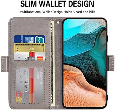 Asuwish Kompatibilan s torbicom-novčanikom Xiaomi Poco F2 Pro/Redmi K30 Pro i zaštitna folija za zaslon od kaljenog stakla, mekanim
