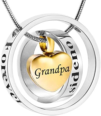 Dotuiarg kremacija urne ogrlice za pepeo za tatu mama tetka ujak djed obiteljski memorijalni nakit nakit čuvar privjesak s lijevkama