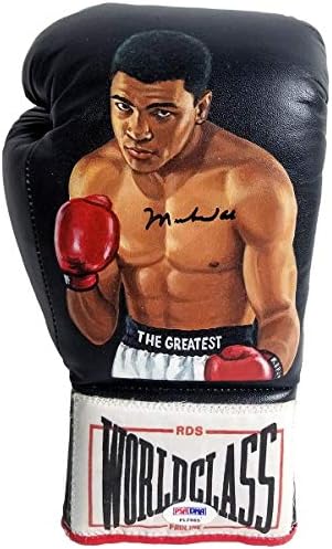 Boksačka rukavica svjetske klase s autogramom Muhammada Alija i oslikanim portretom - boksačke rukavice s autogramom