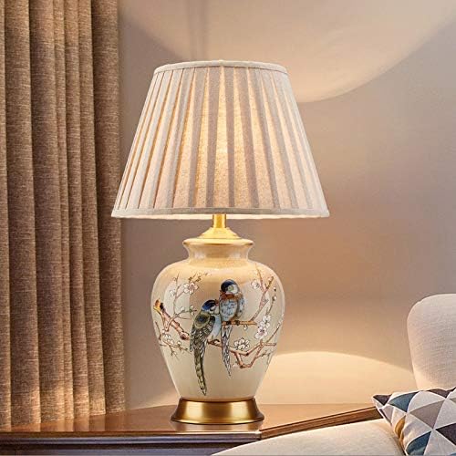 Ne-logo wajklj keramička stolna svjetiljka, keramičke stolne svjetiljke klasična gumb za napajanje tkanina e27 LED bakrena svjetiljka