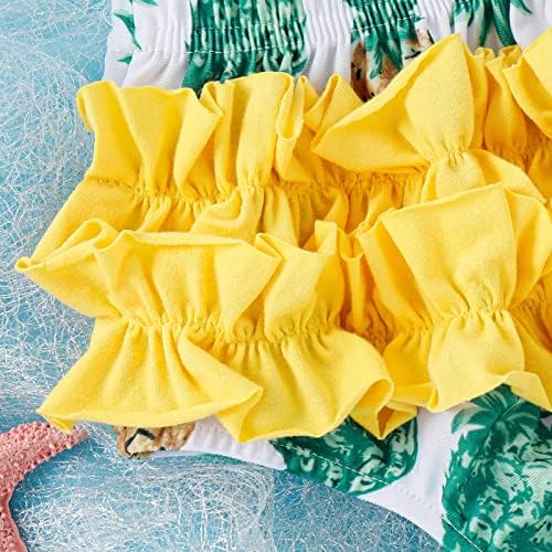 Ljeto djevojačke djevojke Bowknot lubenica od ananasa s tiskanim ruffilesima s dva komada kupaći kostim za kupaće kostim djevojke 1