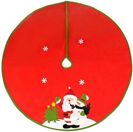 Vrtlarstvo će sretan Božić Crveni Djed Mraz snjegović snježna pahuljica božićno drvce suknje 47 inča