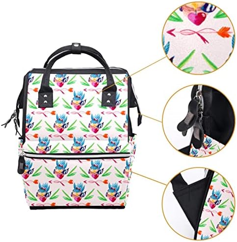 Cvjetni uzorak s slatkim ruksakom za laptop za žene muškarce, pelena ruksaka ruksaka za putničku torbu školski fakultet ruksak