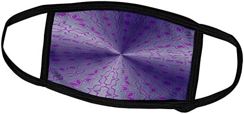 3Drose Smadgeart uzorci - Kaleidoskop uzorak Fortune Purple - maske za lice