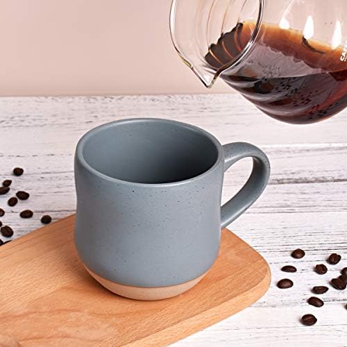 Bosmorlin Veliki kamenčani softver mrmlja šalica za kavu, velika keramička šalica čaja, 17 oz, perilica posuđa i mikrovalna pećnica