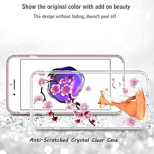 FTONGLOGIJA Kompatibilno s iPhoneom 7 Plus/8 Plus Case Clear Cvijet dizajn zraka TPU BUMPER +PC šok -otporan na šok vitke žene djevojke