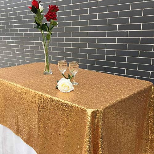 Lqiao burgundija šljokica tablecloth 120cmx200cm-48x80inch svadbeni stolnjak pravokutni svadbeni šljokica stol za stolnjak zabava