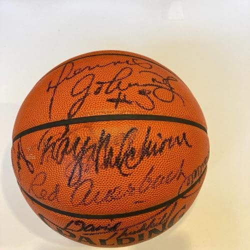 1985. Boston Celtics NBA Champs tim potpisao službeni NBA igra košarkaška PSA DNK - Autographd Basketball