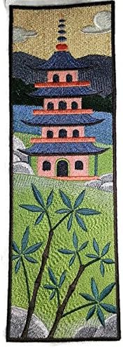 Nevjerojatni prilagođeni [prizor japanske vrtne ploče] [Bogata japanska kultura i tradicija] Veseni željezo ON/SEW PATCH [11.73 x 3.89]