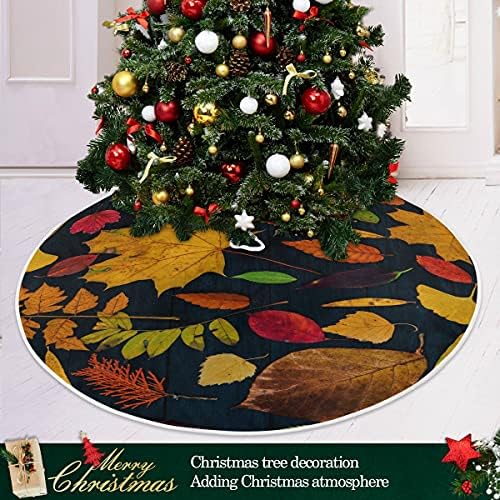 Dekoracija suknje za božićno drvce, mali mini suknja mini suknja 35,4 inča s jesenjom simfonijom za Dan zahvalnosti zabavni odmor ukrasi