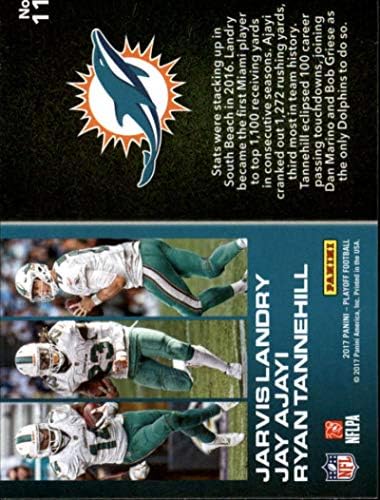 2017. doigravanje nogometne buhe Flicker 11 Jarvis Landry/Jay Ajayi/Ryan Tannehill Miami Dolphins Službeni panini NFL Trading Card