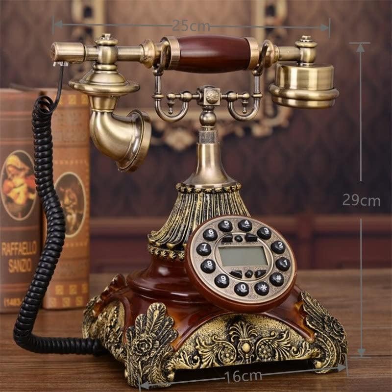LEPSJGC ANTIQUE FIKSNI TELEFON Moda vintage fiksni telefon plavo pozadinsko osvjetljenje+Handsfree+ID pozivatelja