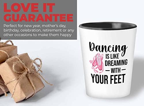 Čaša za plesačicu 1,5 oz - vlastitim nogama-ulična plesačica balerina pleše pokloni za djevojčice tinejdžerski ples ples flamenka Jazz