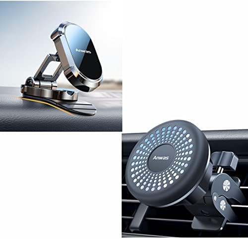 ANWAS Magnetski držač telefona za automobil, jak magnetski nosač automobila za nadzornu ploču i otvor za zrak