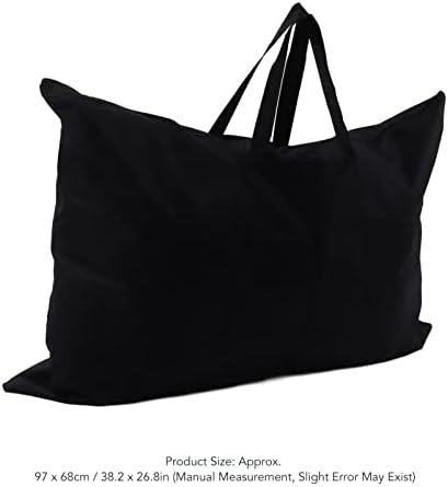 BoxWizard Portfolio torbe Light Emasige Art Portfolio Tote torba, 38x26 crna torba za odlaganje za plakat, skiciranje i crtanje