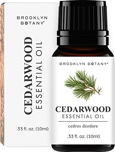 Brooklyn Botany Cedarwood Eterično ulje - čisto i prirodno terapijsko esencijalno ulje - ulje cedrovine za aromaterapiju i difuzor