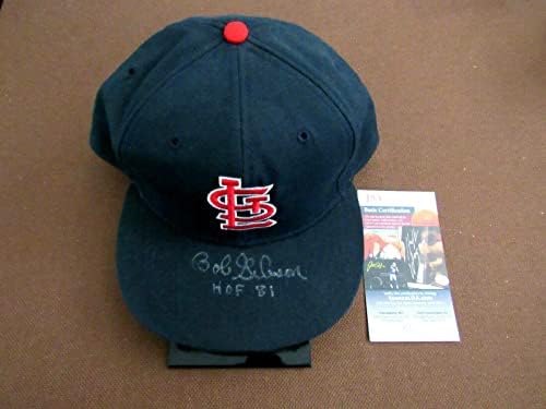 Bob Gibson Hof 81 Cy Young St Louis Cardinals potpisao auto VTG Roman Cap Hat JSA - Autografirani šeširi