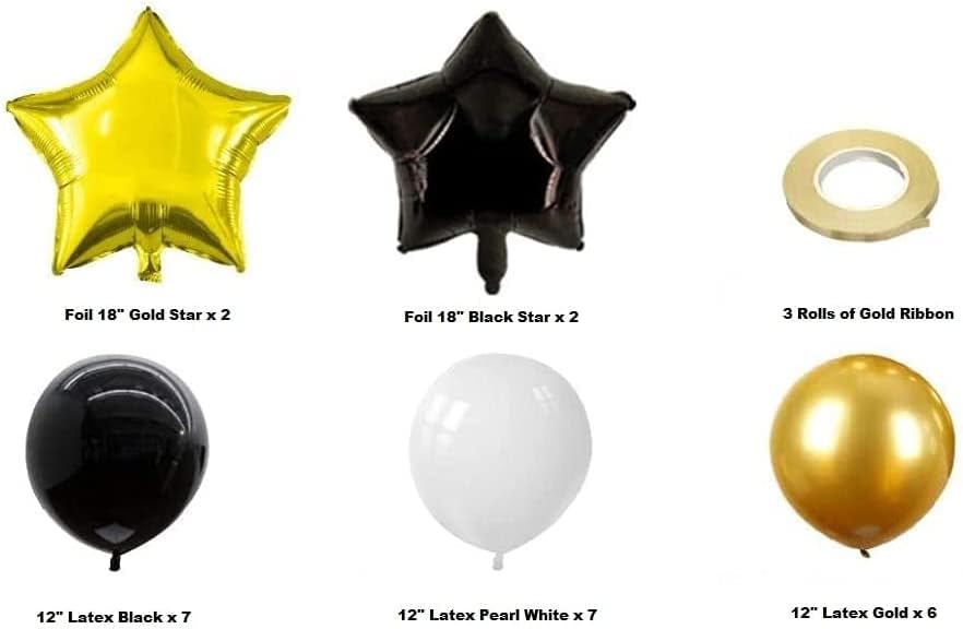 Zlato 2023 Brojevi balona - Veliki zlatni Mylar Balloons Brojevi - Baloni diplomiranja 2023 Crno i zlato - 40 -inčni PROM BALOONI 2023
